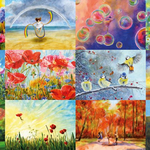 Postkartenset Das Leben ist bunt